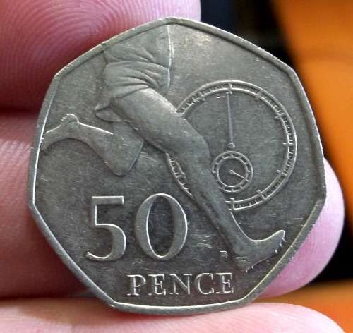 UK 50 Pence 2004 - 50yr anniversary of Rodger Bannister breaking the 4min mile