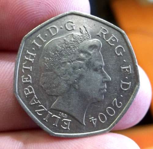 UK 50 Pence 2004 - 50yr anniversary of Rodger Bannister breaking the 4min mile