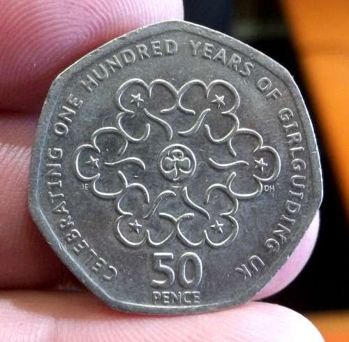 UK 50 Pence 2010 - 100th anniversary of Girlguiding UK