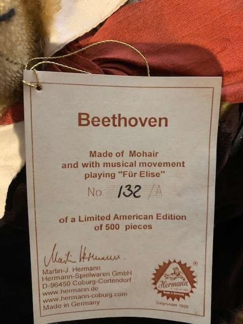 Hermanns Bears 15519 Teddy Bear Beethoven
