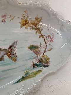 Extra Long, French, Porcelain, `Lunéville` Fish Platter