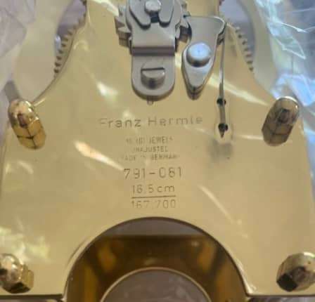 HERMLE 791-081 16.5CM MECHANICAL SKELETON CLOCK MOVEMENT