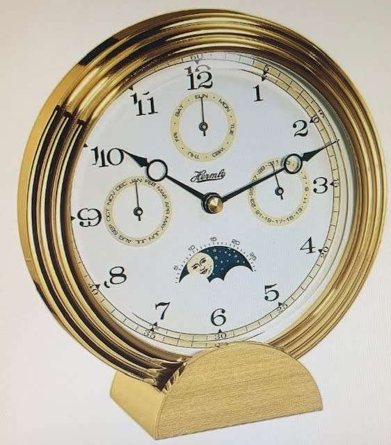 Hermle Brass Table Clock 22641-002100