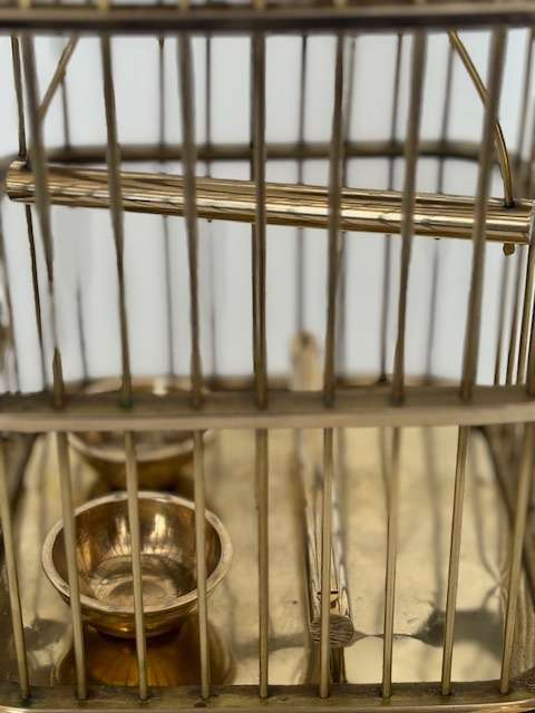 SOLID BRASS BIRD CAGE