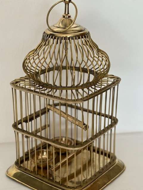 SOLID BRASS BIRD CAGE