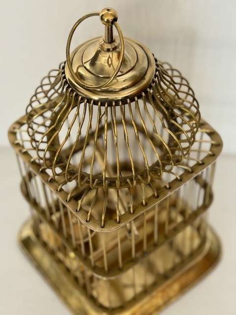 SOLID BRASS BIRD CAGE