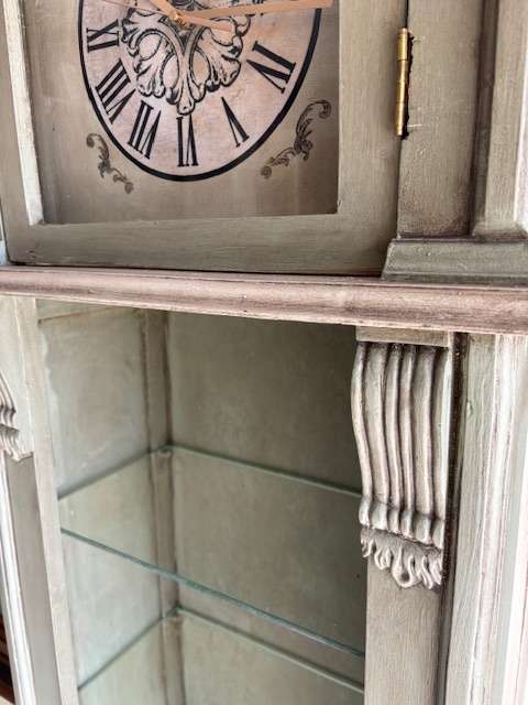 GRANDFATHER CLOCK BOOK DISPLAY CASE