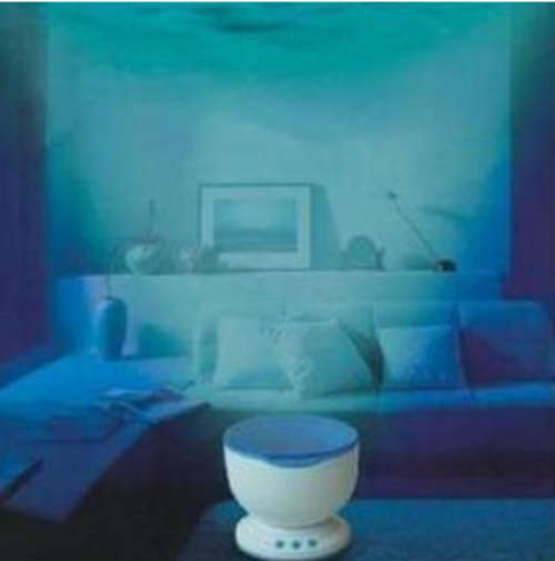 Crazy Auction Ocean Daven Wave LED Night Light Ceiling Projector Speaker Lamp