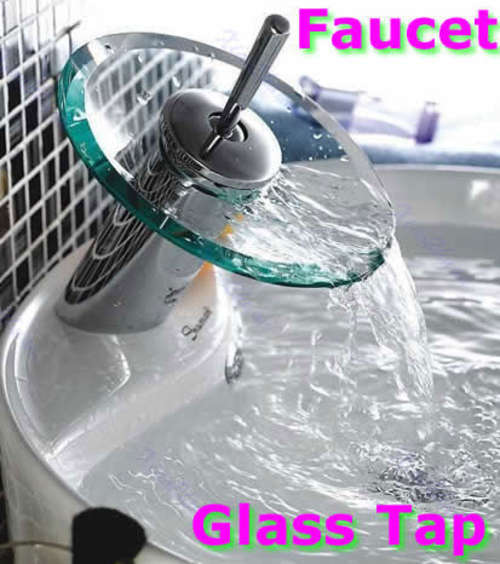 -LOCAL STOCK- Modern Style Glass Waterfall Kitchen Bathroom Vessel Tub Vanity Sink Faucet Tap