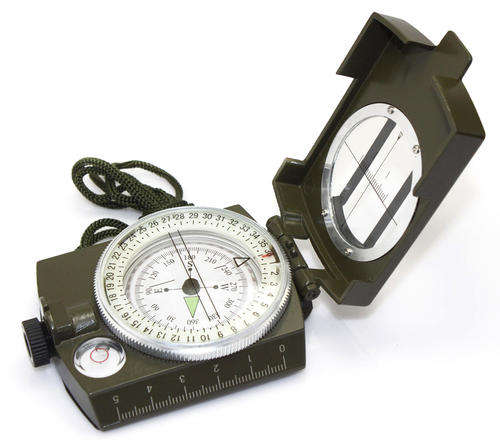 -LOCAL STOCK- Professional Pocket Military Army Geology Metal Compass Military Green Color