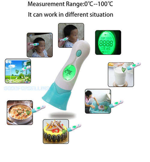 Baby Adult Digital 4 in 1 Body Forehead Ear Multifunctional Infrared Thermometer