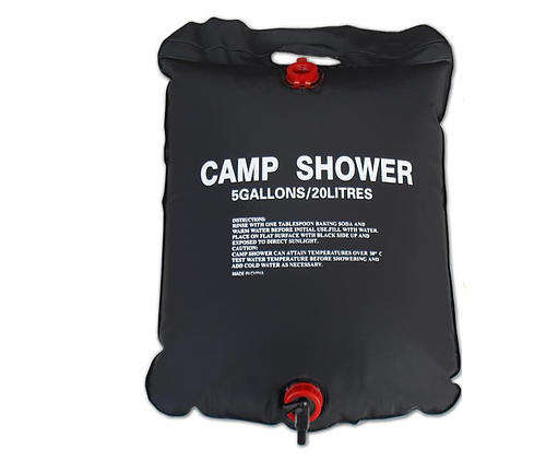 NEW Solar Camp Shower - Outdoor Camping Gear Heated 5 Gallon Water Bag - Free Shipping to Door