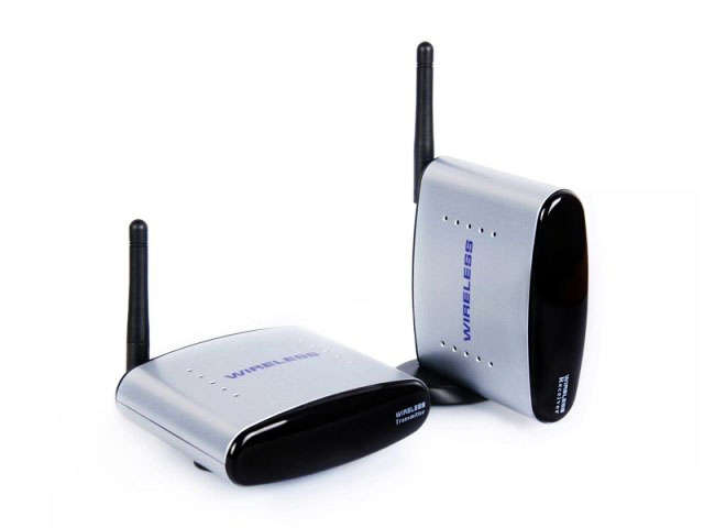 Wireless Sender Audio Video Transmitter & Receiver Av/Tv Pal/Ntsc Extension - Free Shipping to Door