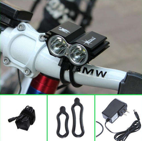 CREE XM-L U2 LED Bicycle Bike HeadLight Lamp Flashlight Black