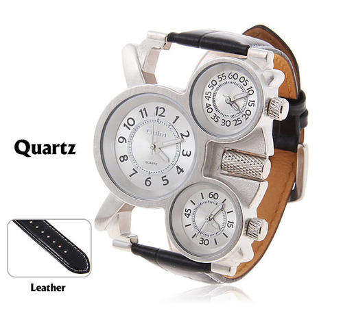 New Luxury Sport Military Quartz Dial Clock Men Stainless Steel Wrist Watch