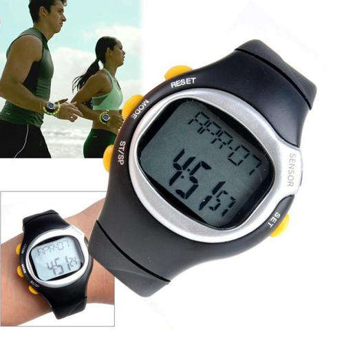 Pulse Heart Rate Monitor Calories Counter Fitness Watch Brand New LED