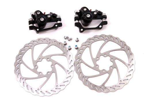 Road Mountain Bicycle Bike Mechanical Disc Brake Caliper 160mm Set Kit Black