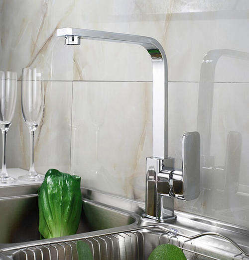 Contemporary Single Handle Brass Kitchen Faucet - Free Shipping to Door