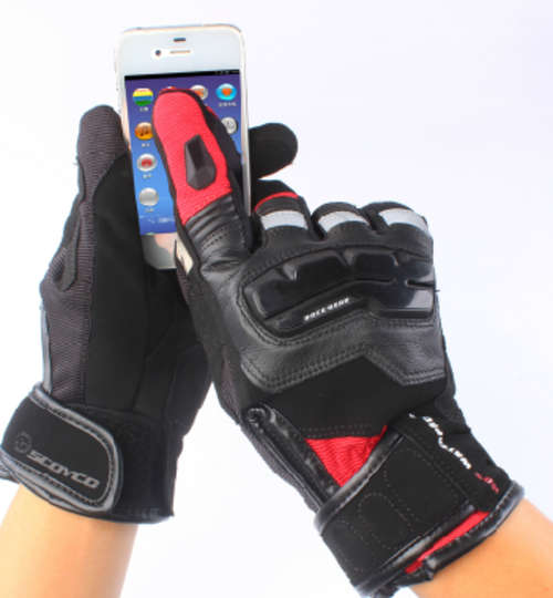 Wind & Waterproof Protective Full Finger Racing Glove Motorcycle Touchable Phone Glove Free Shipping