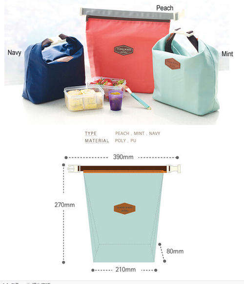 10 Pcs Cute Useful lunch box pouch Insulated Cooler tote Bag red pink blue mint school