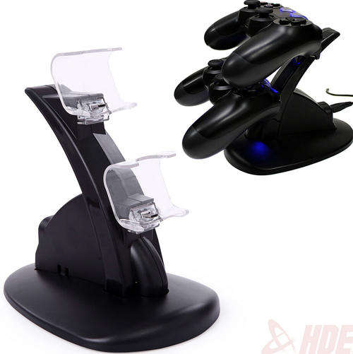 PlayStation PS4 Dual Controller LED Charger Dock Station USB Charging Stand
