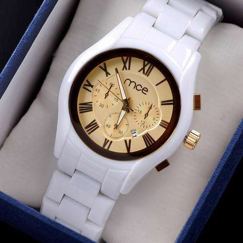 *Free Courier* New Fashion elegant white imitation ceramic watches women Dress Watches Waterproof