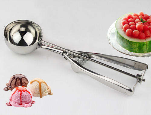 Stainless Steel 6cm Scoop for Ice Cream Mash Potato Food Spoon Kitchen Ball New