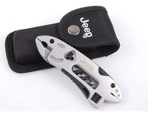 JEEP Multi-Tool Adjustable Wrench Jaw Screwdriver Plier Knife Survival Gear-FREE SHIPPING