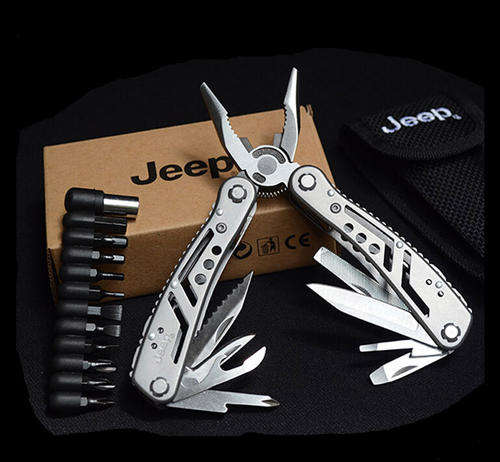 JEEP Outdoor Camping Tools Multifunction Knife with Multi-tool Pliers Spanner-FREE SHIPPING