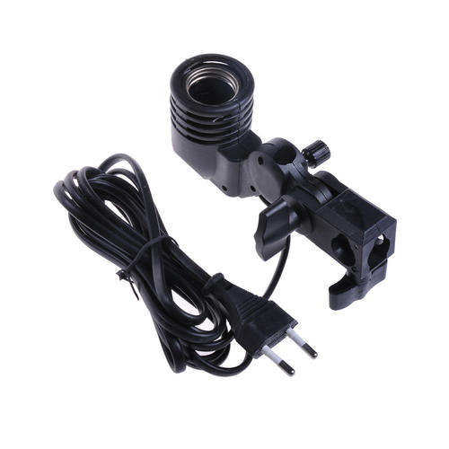 New Flash Swivel Adapter Single Lamp Bulb Holder E27 Umbrella Bracket