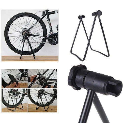 Bicycle Bike Cycling Wheel Hub Stand Kickstand Repairing Parking Holder Folding