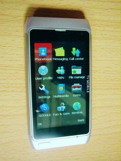 TV Mobile #N8~Built in TV tuner~Java~3.2" Touch screen~Google search~MSN~Shake control