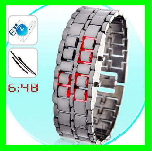 COOL!!  Rare SUPER Fashion Style LED Metal Faceless Watch~Lady size!!!
