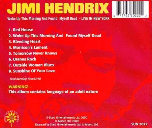 Jimi Hendrix - Woke up this morning..Live in NY - CD