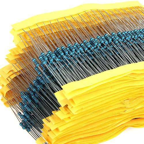 590 PCS Metal Film Resistor Assorted Kit 30 Values 1% 1/4W  (10 Ohm ~1M Ohm) **LOCAL STOCK**