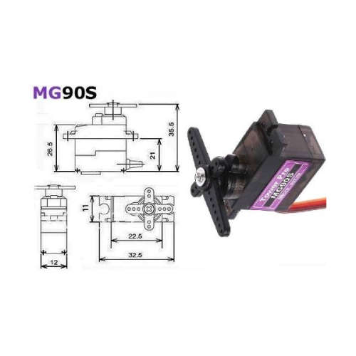 Micro Servo MG90S 9g METAL GEAR **LOCAL STOCK**