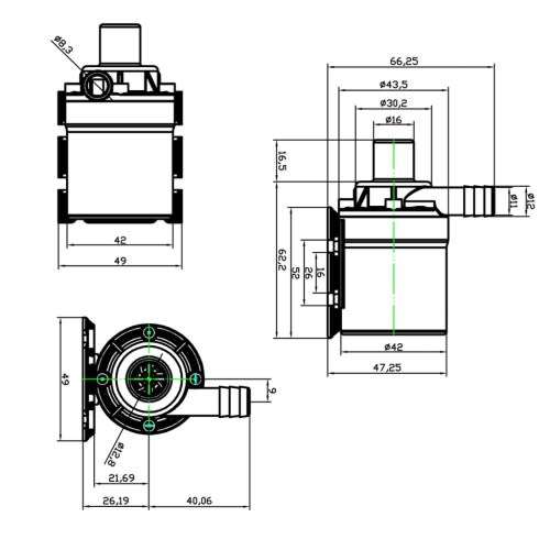 Submersible Water Pump 12V DC 800L/H **LOCAL STOCK**