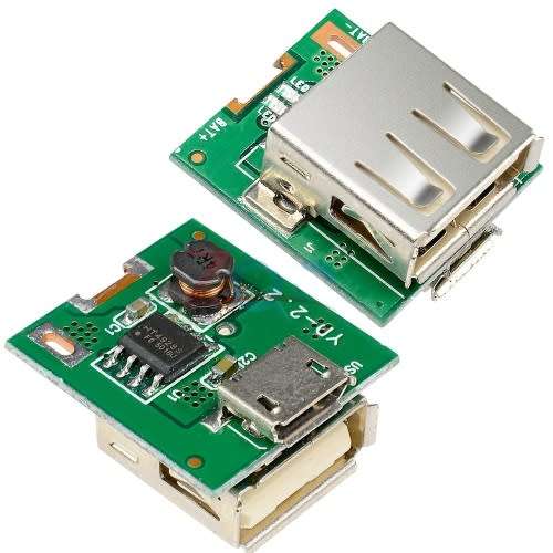 Battery 18650 Charger Step Up Boost Module  (3.7-5.5V to 5V) USB Type A + Micro USB **LOCAL STOCK**