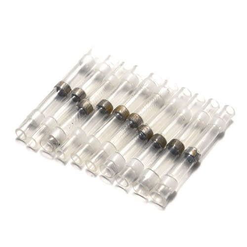 Heat Shrink Self-Solder Butt Splice Connectors (White) for Wire 0.3-0.5mm **LOCAL STOCK**
