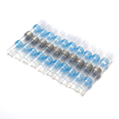 Heat Shrink Self-Solder Butt Splice Connectors (Blue) for wire 1.5-2.5mm **LOCAL STOCK**