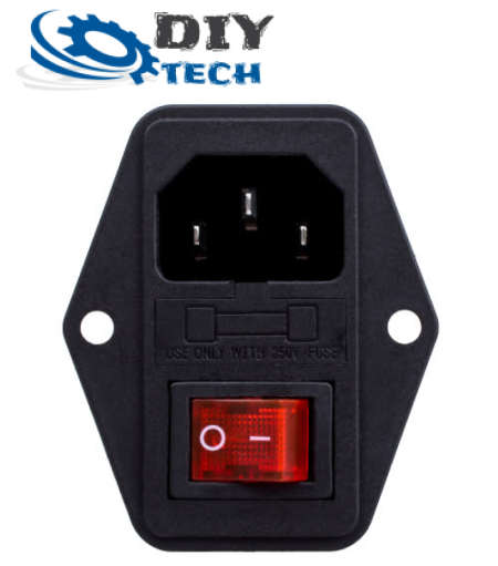 Power Socket with Rocker Switch 250V 10A **LOCAL STOCK**