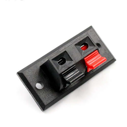 Connector Terminal Push in Jack Spring Load 2 Pin**LOCAL STOCK**