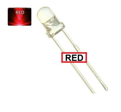 5mm Led Red Water Clear (40 Pack) **LOCAL STOCK**