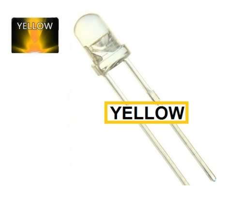 5mm Led Yellow Water Clear (40 Pack) **LOCAL STOCK**