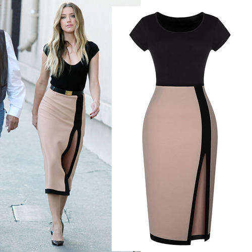 Women's Slit High Waist Pencil Dress SIZE L *LOCAL STOCK***24 HR SHIPPING*NO HIDDEN COSTS*