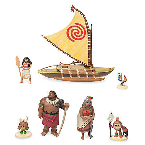Disney Store Moana Projection Boat Play set with Sound