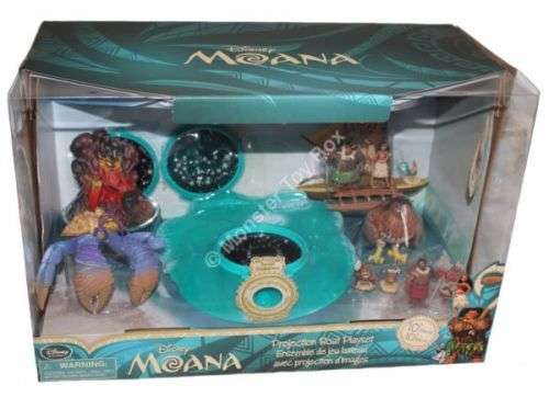 Disney Store Moana Projection Boat Play set with Sound