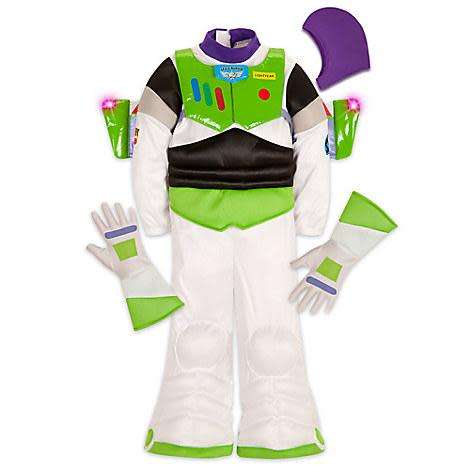 Disney Buzz Lightyear Light-Up Costume for Kids Size 6 with Light-up Helmet