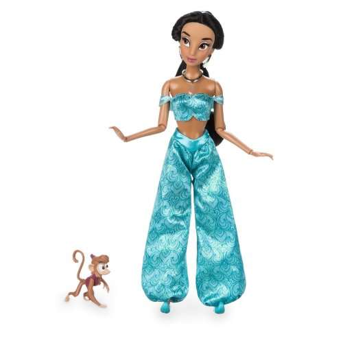 Disney Jasmine Classic Doll with Abu Figure
