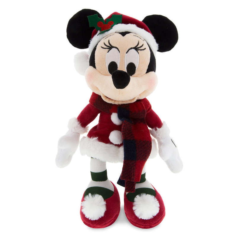 A `Disney Store` Exclusive and Authentic Santa Minnie Mouse Retro Plush - Small - 9``A `Disney Store